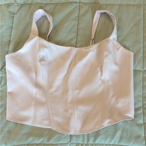 NWT Abercrombie and Fitch Light Pink Corset Tank